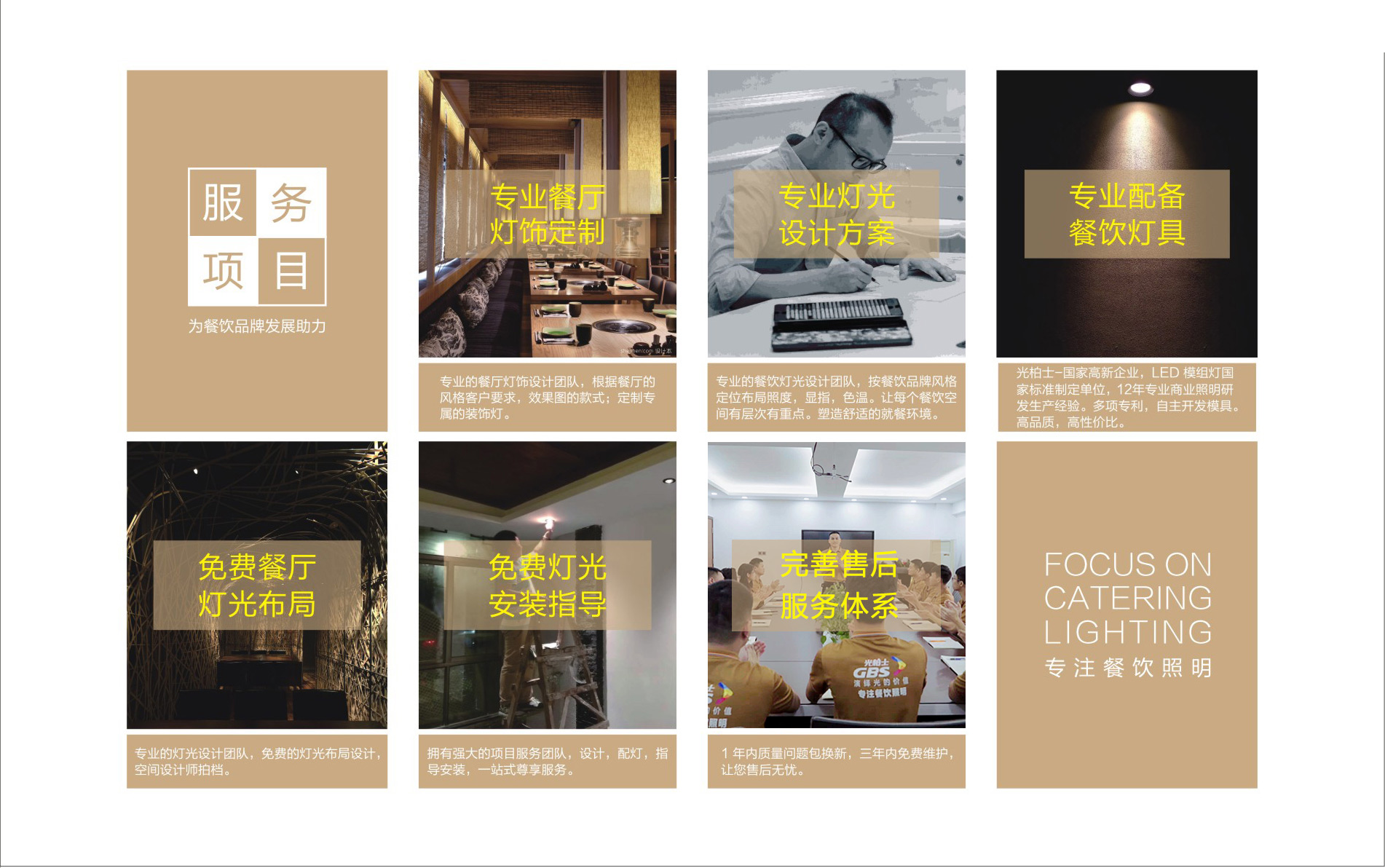 光柏士灯光改造案例丨上菜呷饭古镇店